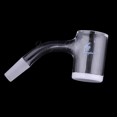 Honey & Milk Bevel Quartz Banger at 45° angle, 10mm male joint, clear, for dab rigs