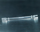 Honeybee Herb Quartz Fork Dabber for Concentrates, Clear Design, Close-up Side View