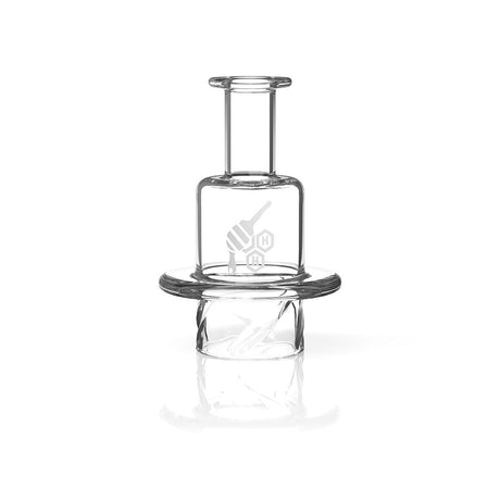 Honeybee Herb Quartz Honey Hive Carb Cap for Dab Rigs, Clear, Front View on White Background