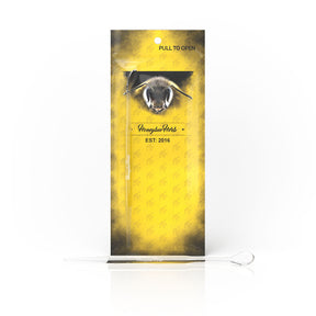 Honeybee Herb Quartz Original Dabber, Clear, Front View with Packaging