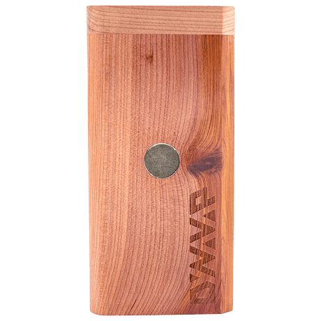 DynaStash: Cedar by DynaVap - Elegant Wooden Stash Container Front View