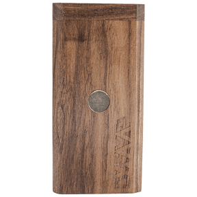 DynaStash: Walnut - Elegant DynaVap Wooden Stash Container Front View