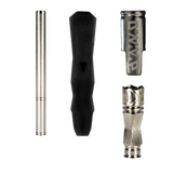 DynaVap 'The B' Vaporizer with Stainless Steel Body and Disassembled Parts View