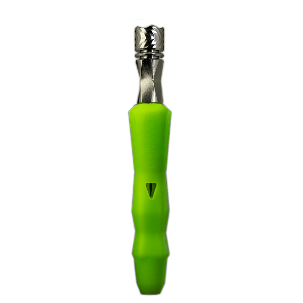DynaVap LLC 'The B' Neon Series Vaporizer - Front View on Seamless Green