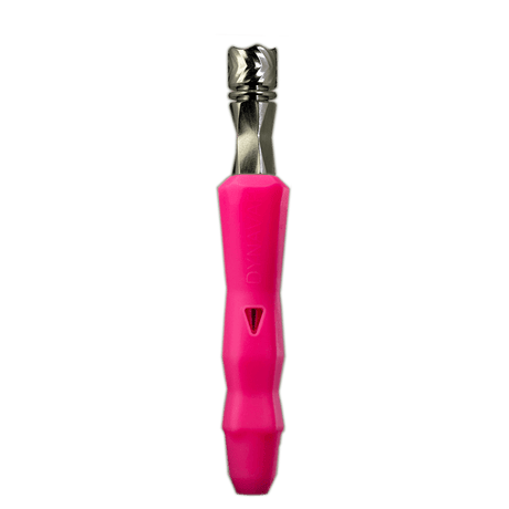DynaVap 'The B' Neon Pink Vaporizer - Front View on Seamless White Background