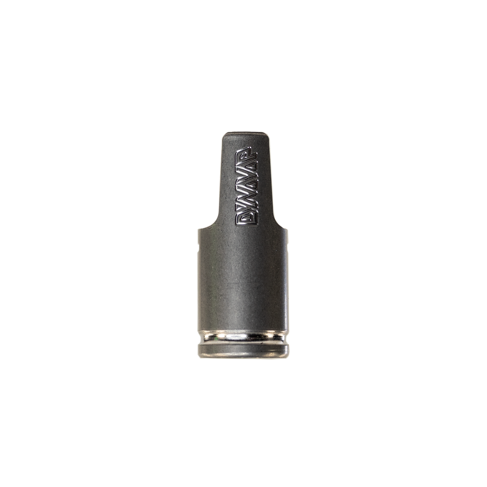 DynaVap The Armored Cap for Vaporizers - Stainless Steel Front View on Seamless Background