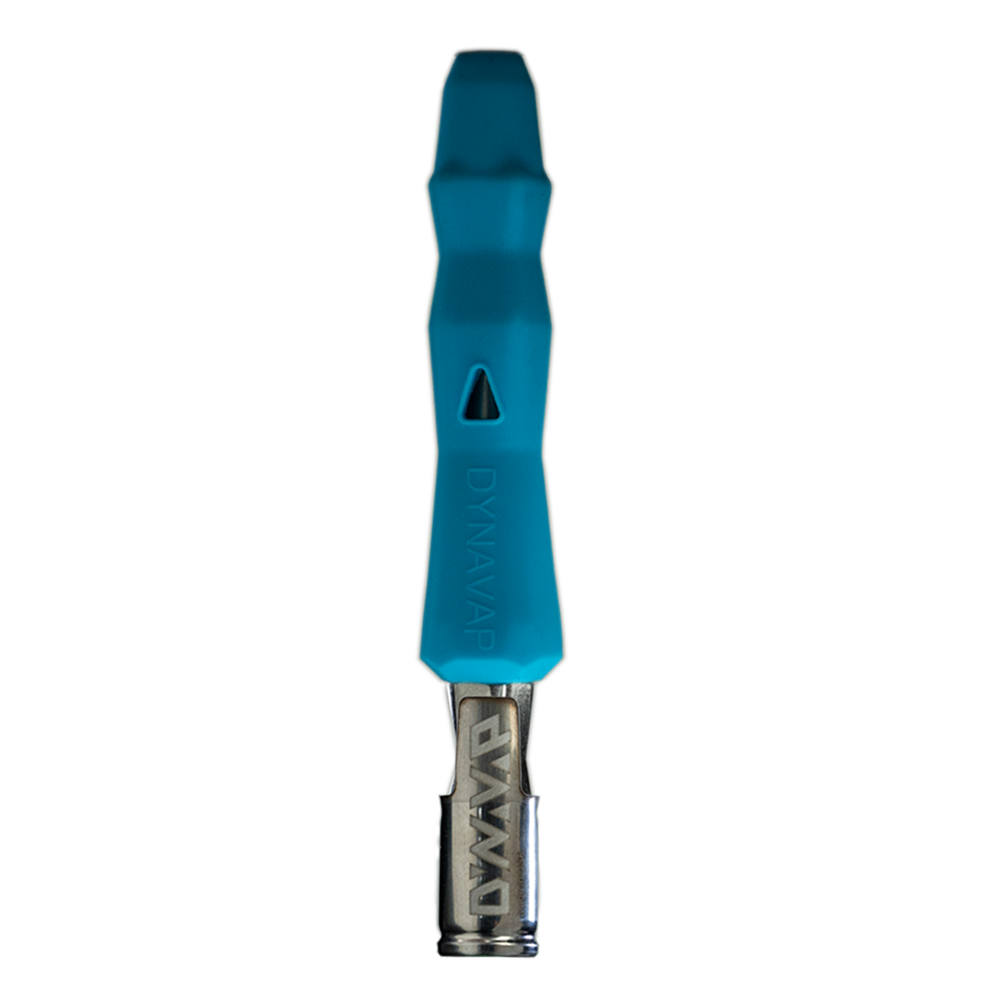 DynaVap LLC 'The B' Neon Series Vaporizer in Neon Blue - Front View on White Background