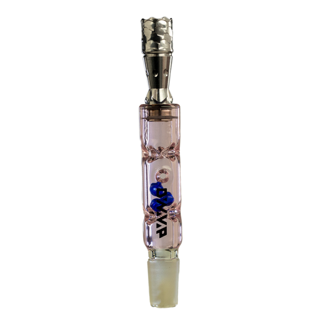 DynaVap The BB3 Vaporizer in Pink with Clear Glass Body and Stainless Steel Tip - Front View