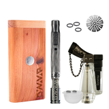 DynaVap 'M' Plus Starter Pack with Cedar Case, Vaporizer, Torch Lighter, and Accessories