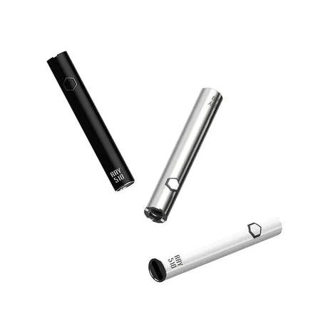 Sunakin America Ray510 vaporizer pens in black, silver, and white, easy for travel, isolated on white