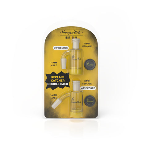 Honeybee Herb Reclaim Catcher Double Pack, 14mm Male & Female Joints at 45 & 90 Degrees