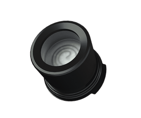 G Pen Roam Quartz Tank, high-quality vaporizer accessory, top view on seamless background