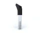 G Pen Roam Mouthpiece replacement part, clear and black, front view on white background