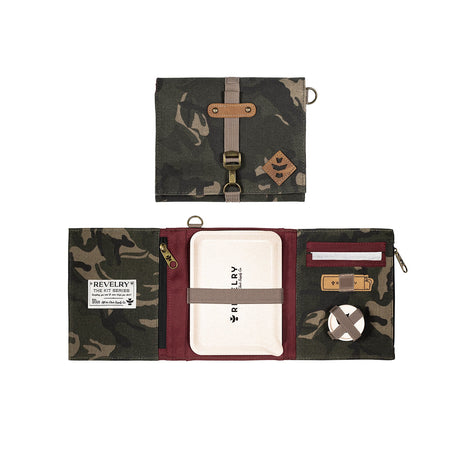 Revelry Supply Camo Rolling Kit - Smell Proof and Water Resistant with Multiple Compartments