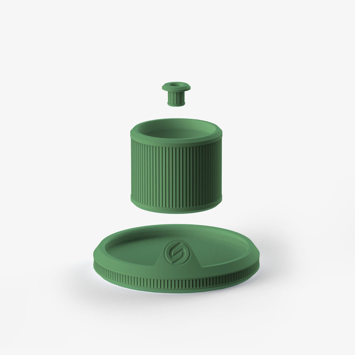 SOFTGLASS green silicone sleeves for tandem rig, easy to clean, mix and match colors, front view