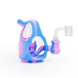 Ritual 5'' Silicone Dino Egg Rig in Cotton Candy colors, front view on white background