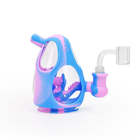 Ritual 5'' Silicone Dino Egg Rig in Cotton Candy colors, front view on white background