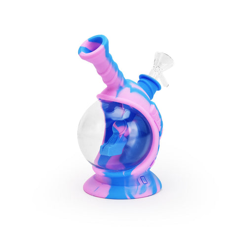 Ritual 7.5'' Silicone Astro Bubbler in Cotton Candy colors, front view on white background