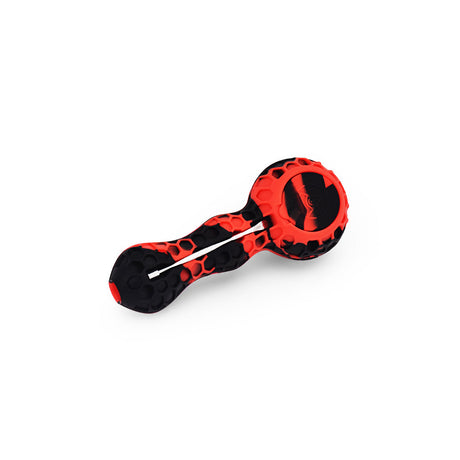 Ritual 4'' Silicone Spoon Pipe in Red & Black - Durable, Easy to Clean, Portable