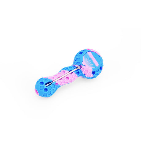 Ritual 4'' Silicone Spoon Pipe in Cotton Candy Colors, Durable & Travel-Friendly, Top View