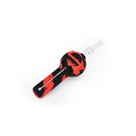 Ritual 4'' Silicone Nectar Spoon in Black & Red with Durable Design - Top View