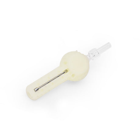 Ritual 4'' Silicone Nectar Spoon in UV Titanium White with Durable Design - Top View