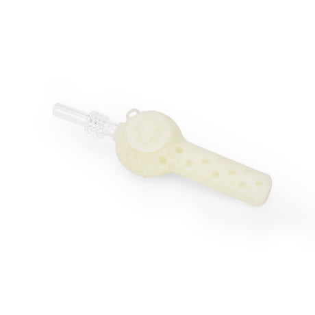 Ritual 4'' UV Reactive Silicone Nectar Spoon in Titanium White - Compact and Portable