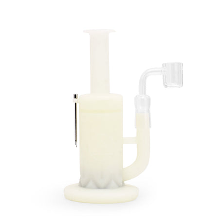 Ritual 8.5'' Silicone Sidecar Rig in UV Titanium White with durable design - Front View