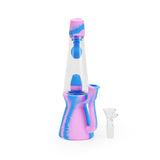 Ritual 7.5'' Silicone Lava Lamp Bong in Cotton Candy Colors - Front View