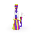 Ritual 7.5'' Silicone Lava Lamp Bong in Miami Sunset colors, front view, durable and travel-friendly