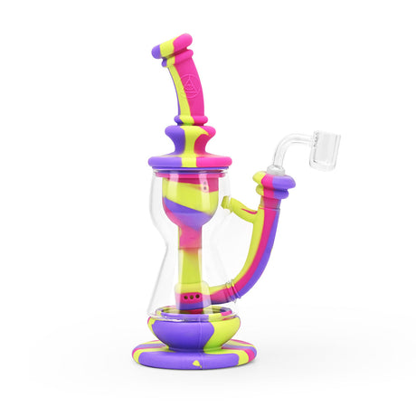 Ritual 10'' Silicone Deluxe Incycler in Miami Sunset colors, front view on white background