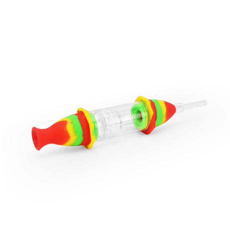 Ritual 7'' Silicone Nectar Collector in Rasta Colors - Durable, Portable & Easy to Clean