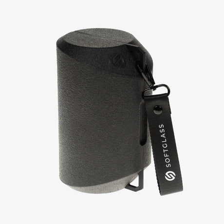 SoftGlass Aura Glow-in-the-Dark Totem Bong Case - Side View with Keychain