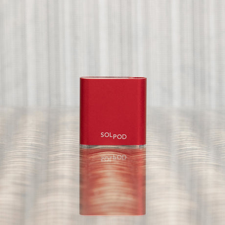 Helio Supply SolPod Express Kit in Red - Compact Vaporizer Front View