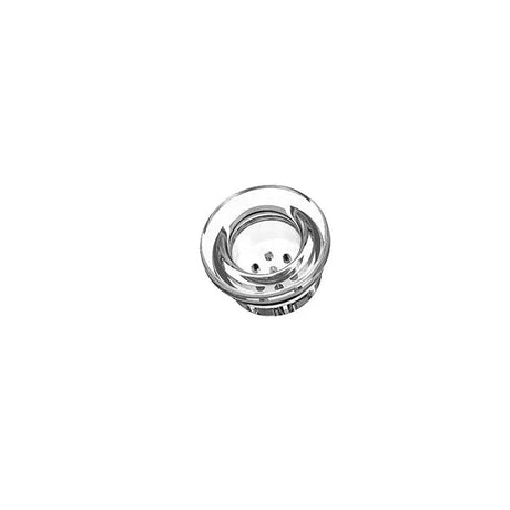 Sunakin America H20G SWAP Water Pipe Bowl - Clear Borosilicate Glass, Top View
