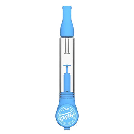 Sunakin America H20G SWAP Silicone and Glass Water Pipe in Aqua, Front View