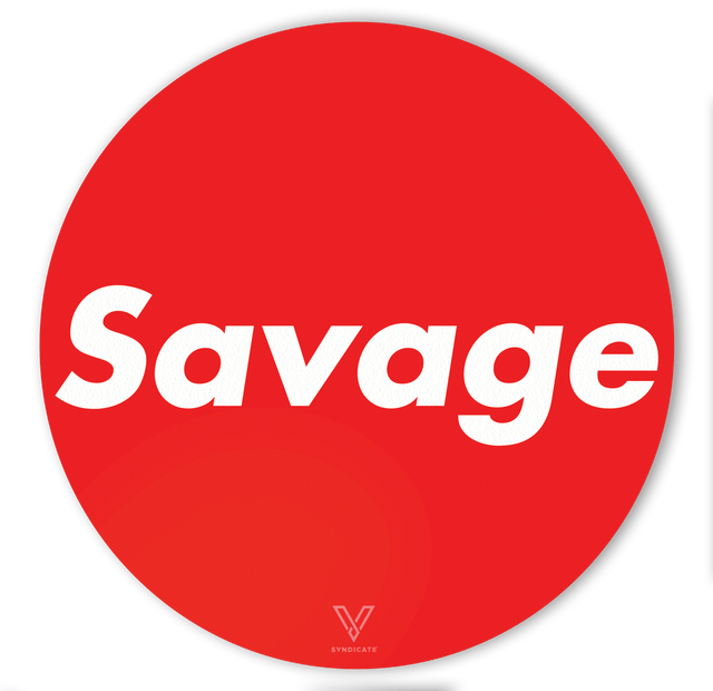 V Syndicate Savage Slikks red silicone dab mat with compact design for easy storage
