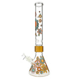 Prism FLOWER POWER BEAKER SINGLE STACK with vibrant floral design, front view on white background