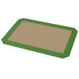 Honeybee Herb Silicone Dab Mat in Green, top view, ideal for concentrates and dab rig organization