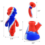 Pilot Diary Mario Silicone Water Bong, easy to clean, durable design, with measurements