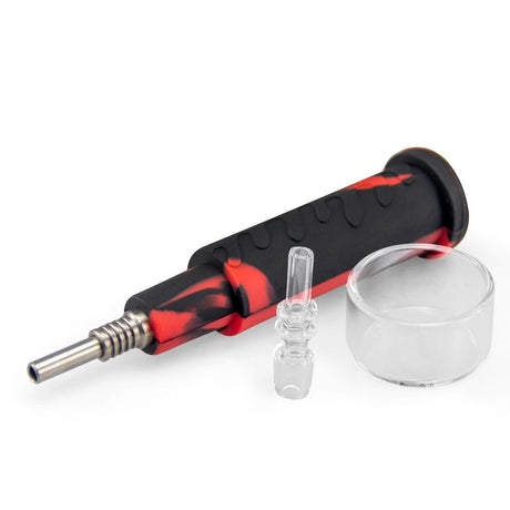 PILOT DIARY Honey Straw Nectar Collector Kit in Red/Black with Glass Dish - Easy to Use