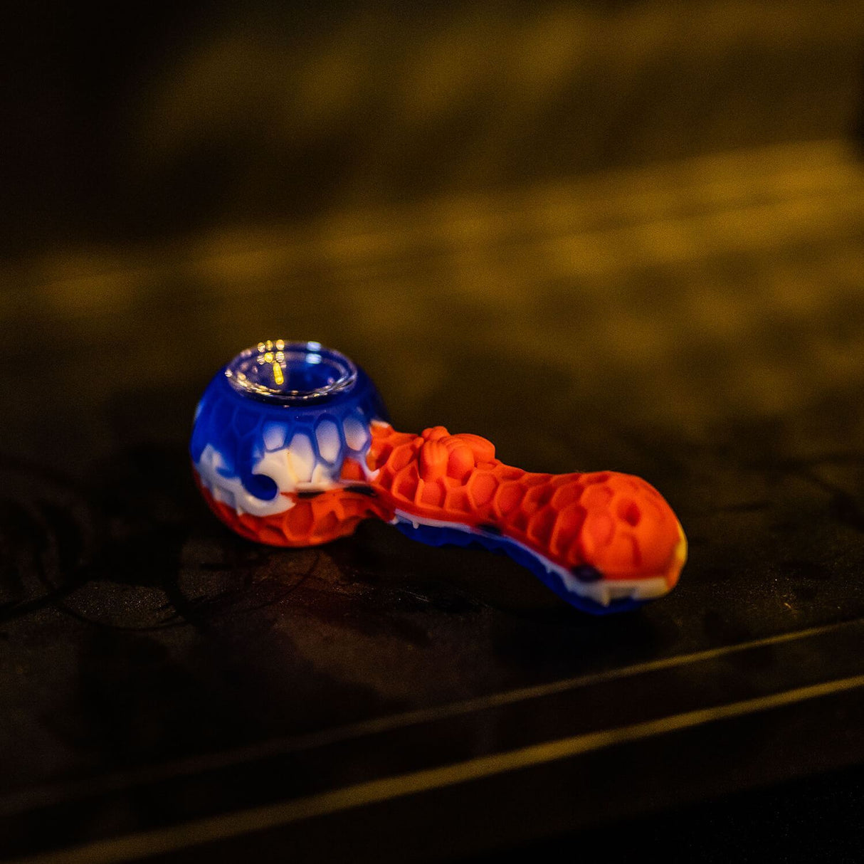 PILOT DIARY Hybrid Silicone & Glass Herb Pipe - Easy Clean, Durable Design