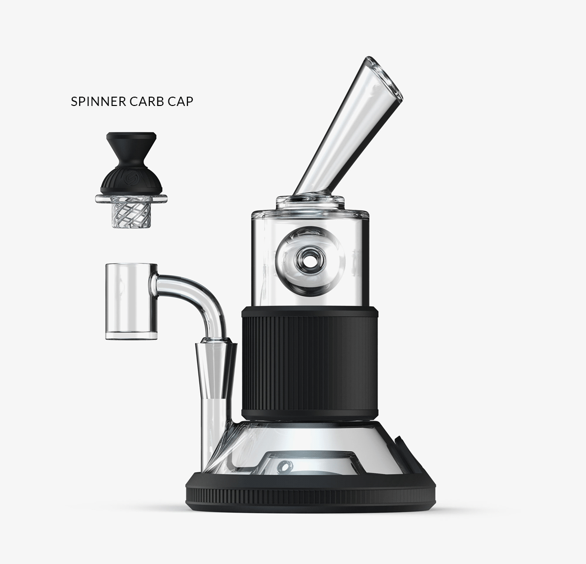 Dab Topper SoftGlass 3-in-1 Convertible Dab Cap Set for Tandem Rig - Durable & St ...