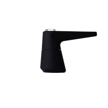 SOFTGLASS Unbreakable Pier Bubbler with Cartridge Adapter, front view on seamless black background