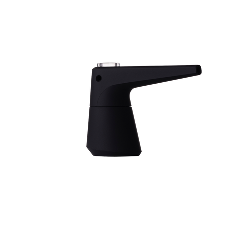 SOFTGLASS Unbreakable Pier Bubbler, side view, with cartridge adapter and easy-clean design