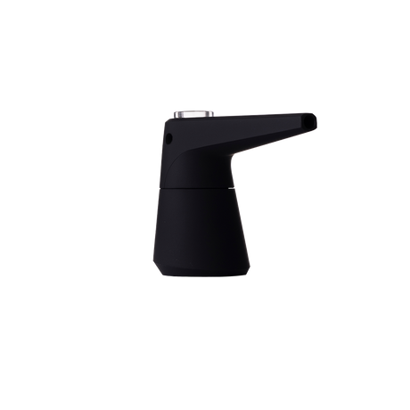SOFTGLASS Black Unbreakable Pier Bubbler with Easy Clean Cartridge Adapter - Side View