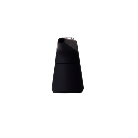 SOFTGLASS Unbreakable Pier Bubbler in Black with Cartridge Adapter - Front View