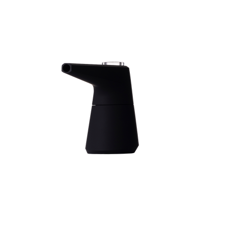 SOFTGLASS Unbreakable Pier Bubbler with Adapter, Easy Clean, Front View on Seamless Black
