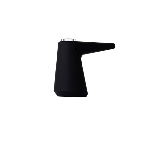 SOFTGLASS Unbreakable Pier Bubbler, Black, with Cartridge Adapter - Front View