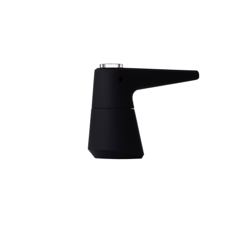 SOFTGLASS Unbreakable Pier Bubbler with Cartridge Adapter in Black - Side View